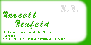 marcell neufeld business card